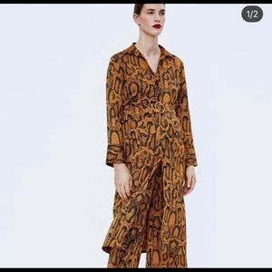 Zara animal print dress
